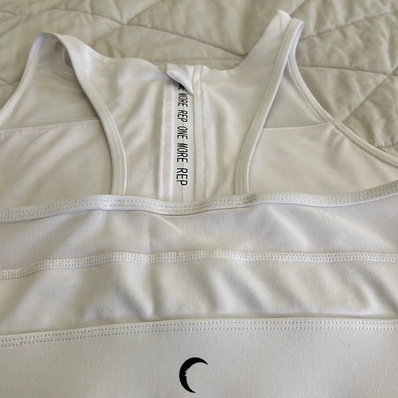 Zyia Active All Star Bra "One More Rep'" Sports Bra White Size medium * no pads - Picture 7 of 16